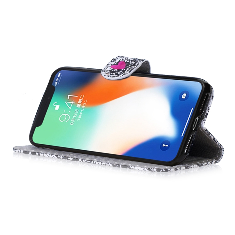For iPhone 12 / 12 Pro 3D Diamond Encrusted Painting Pattern Coloured Drawing Horizontal Flip PU Leather Case with Holder & Card Slots & Wallet(Lace Flower) For iPhone 12 / 12 Pro 3D Diamond Encrusted Painting Pattern Coloured Drawing Horizontal Flip PU Leather Case with Holder & Card Slots & Wallet(Lace Flower)