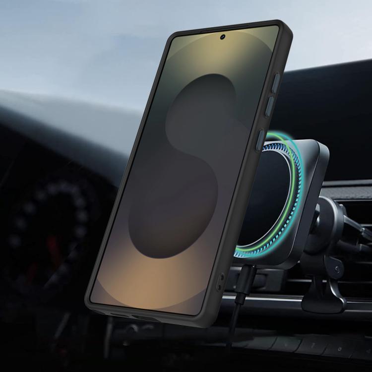 For Samsung Galaxy S24 Ultra 5G Gen1.5 Pivot Ring Holder TPU Hybrid PC Phone Case(Black)