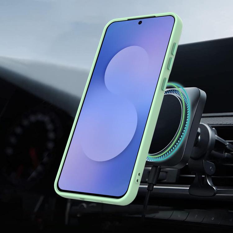 For Samsung Galaxy S26 5G Gen1.5 Pivot Ring Holder TPU Hybrid PC Phone Case(Green)