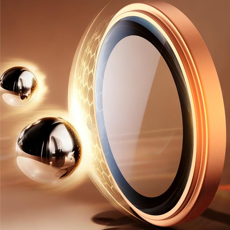 Film protecteur d'objectif en alliage d'aluminium mat TOTU PG-3 (gris) pour iPhone 17 Pro Max / 17 Pro - B2