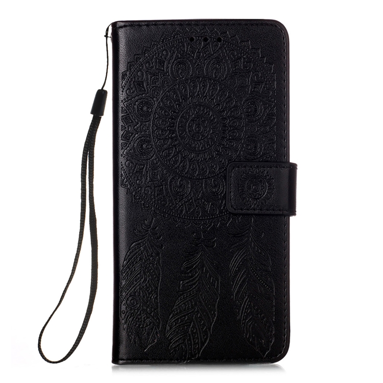 For Samsung Galaxy S20 FE 5G Dream Catcher Printing Horizontal Flip Leather Case with Holder & Card Slots & Wallet & Lanyard(Black)