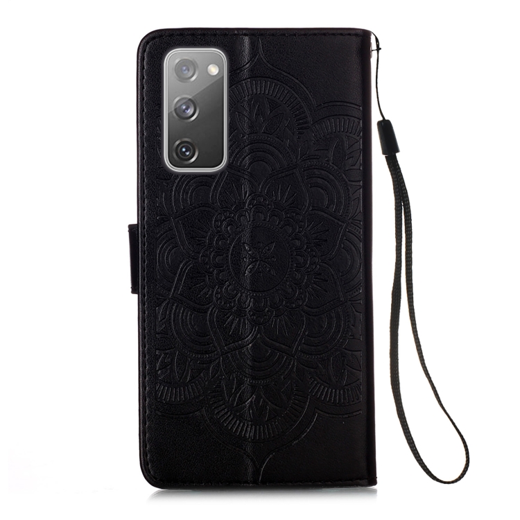 For Samsung Galaxy S20 FE 5G Dream Catcher Printing Horizontal Flip Leather Case with Holder & Card Slots & Wallet & Lanyard(Black)