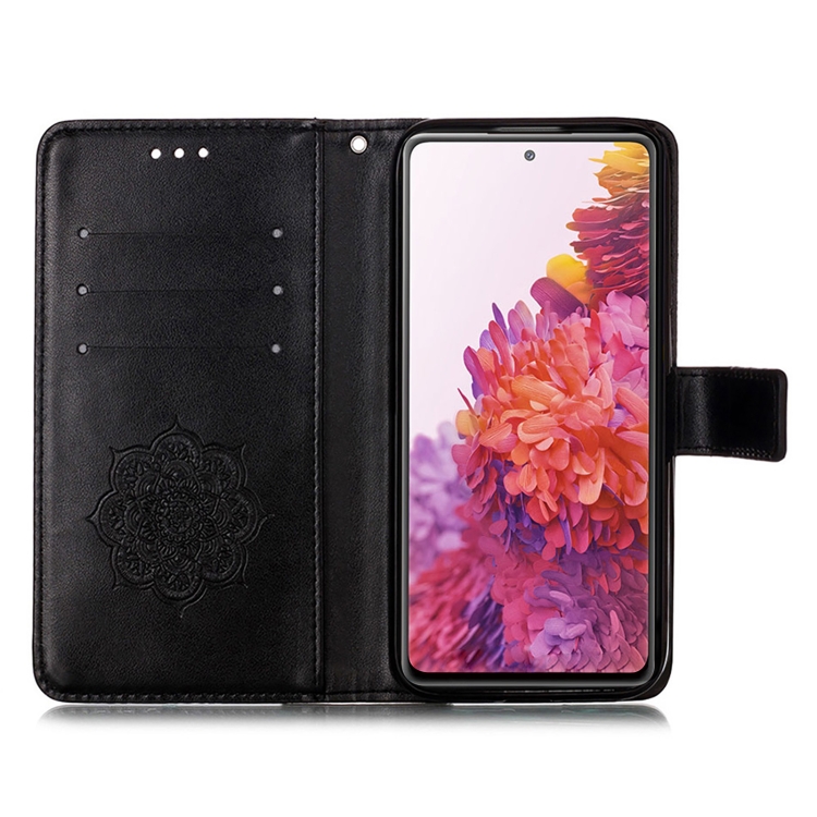 For Samsung Galaxy S20 FE 5G Dream Catcher Printing Horizontal Flip Leather Case with Holder & Card Slots & Wallet & Lanyard(Black)