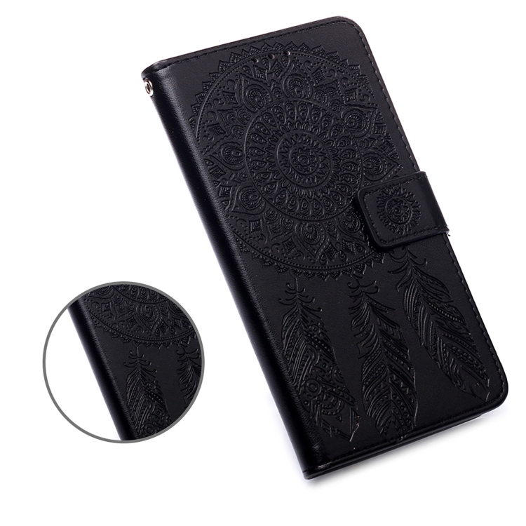 For Samsung Galaxy S20 FE 5G Dream Catcher Printing Horizontal Flip Leather Case with Holder & Card Slots & Wallet & Lanyard(Black)