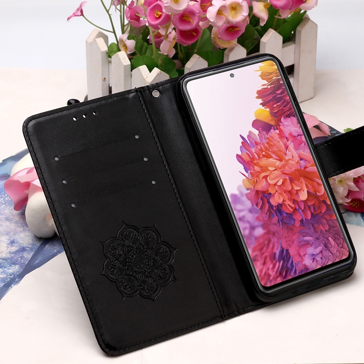 For Samsung Galaxy S20 FE 5G Dream Catcher Printing Horizontal Flip Leather Case with Holder & Card Slots & Wallet & Lanyard(Black)