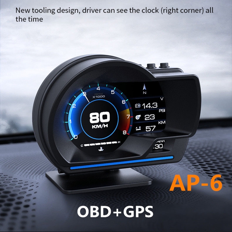 AP-6 Car HUD Head-up Display OBD GPS Driving Computer Code Table