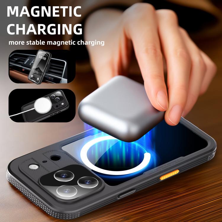 For iPhone 17 Pro RedPepper IP68 Waterproof Triple-proof MagSafe Phone Case(Black) - 4