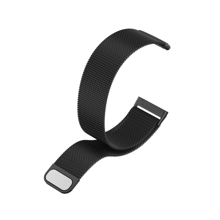 Para correa de reloj milanesa Fitbit Versa 3, tamaño: L 230 mm (negro)