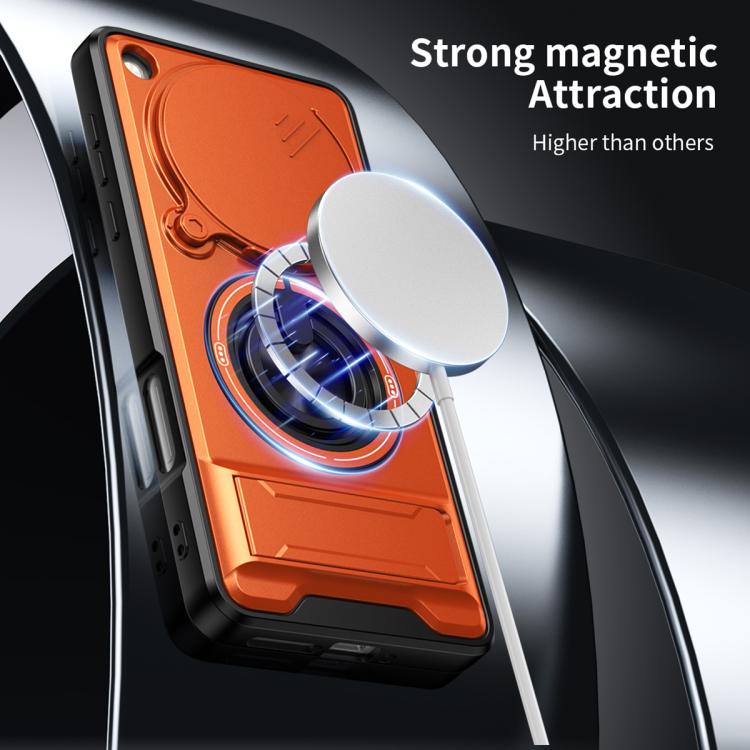For OPPO Find X8 Pro 5G Lens Sliding Window Multifunctional Magnetic Shockproof Phone Case(Red)