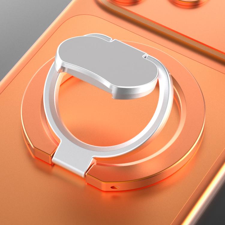 Folding Double-sided Magnetic Ring Phone Holder(Orange)