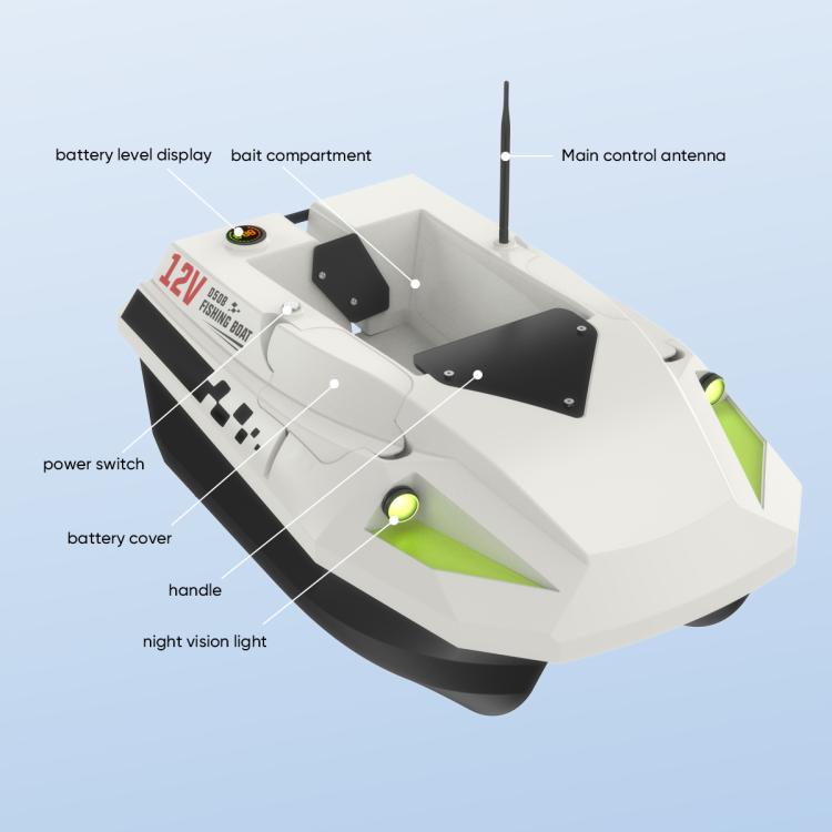 500M Télécommande GPS Bateau d'appâts de pêche sans Fil