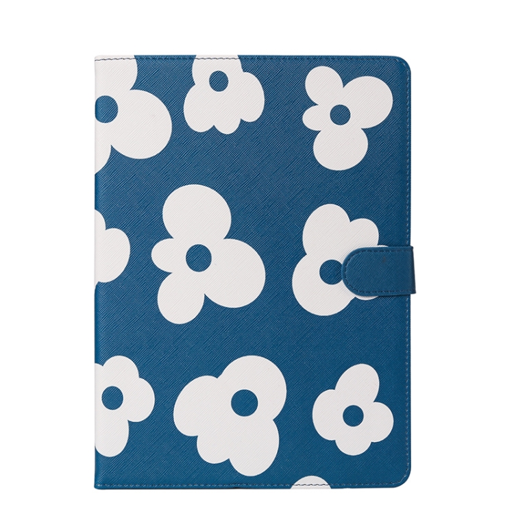 For iPad 10.2 2021 / 2020 / 2019 Flower Pattern Horizontal Flip Leather Case with Holder & Sleep / Wake-up Function(Blue) For iPad 10.2 2021 / 2020 / 2019 Flower Pattern Horizontal Flip Leather Case with Holder & Sleep / Wake-up Function(Blue)