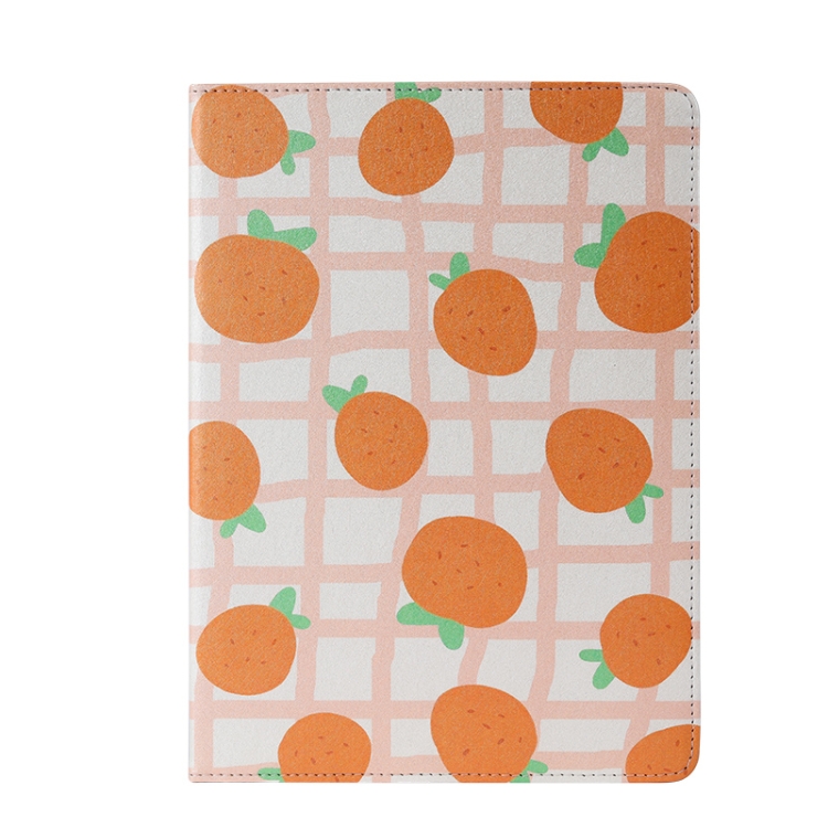 For iPad 10.2 2021 / 2020 / 2019 Anti-fall Horizontal Flip TPU Leather Case with Holder & Sleep / Wake-up Function(Orange)