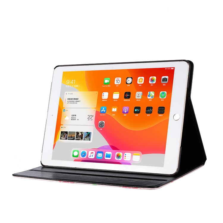For iPad 10.2 2021 / 2020 / 2019 Anti-fall Horizontal Flip TPU Leather Case with Holder & Sleep / Wake-up Function(Orange)