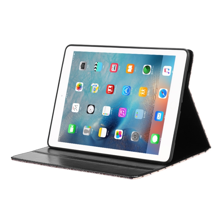 Woolen Plaid Pattern Horizontal Flip Leather Case with Holder & Sleep / Wake-up Function For iPad 9.7 (2018) & (2017)(Brown) Woolen Plaid Pattern Horizontal Flip Leather Case with Holder & Sleep / Wake-up Function For iPad 9.7 (2018) & (2017)(Brown)