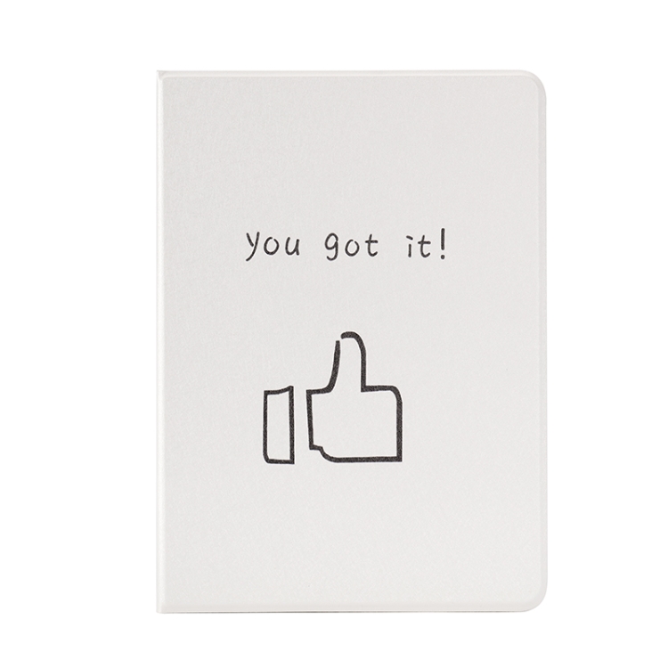 For iPad 9.7 (2018) / (2017) Thumbs Pattern Horizontal Flip Leather Case with Holder & Sleep / Wake-up Function(White) For iPad 9.7 (2018) / (2017) Thumbs Pattern Horizontal Flip Leather Case with Holder & Sleep / Wake-up Function(White)
