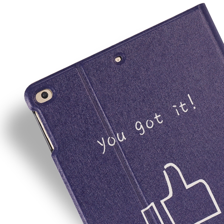 For iPad 9.7 (2018) / (2017) Thumbs Pattern Horizontal Flip Leather Case with Holder & Sleep / Wake-up Function(White) For iPad 9.7 (2018) / (2017) Thumbs Pattern Horizontal Flip Leather Case with Holder & Sleep / Wake-up Function(White)