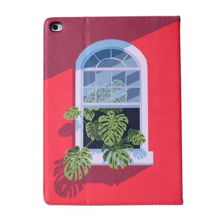 For iPad Pro 11 (2018) Cross Texture Horizontal Flip PU Leather Case with Holder & Sleep / Wake-up Function(Window Plant) For iPad Pro 11 (2018) Cross Texture Horizontal Flip PU Leather Case with Holder & Sleep / Wake-up Function(Window Plant)