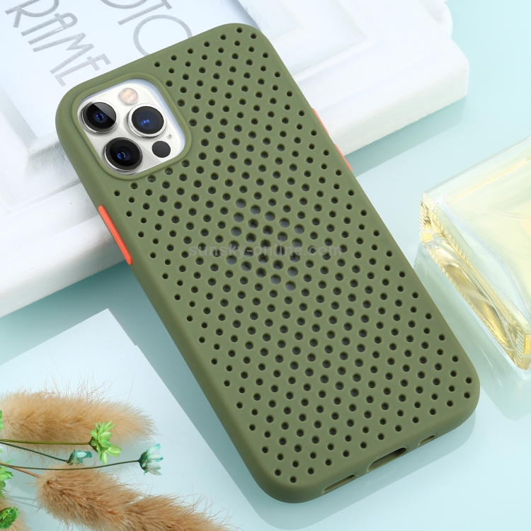 For iPhone 12 / 12 Pro All-inclusive Shockproof Breathable TPU Protective Case(Grass Green) For iPhone 12 / 12 Pro All-inclusive Shockproof Breathable TPU Protective Case(Grass Green)