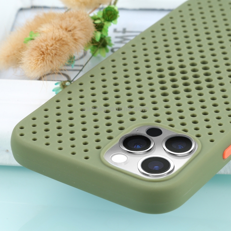 For iPhone 12 / 12 Pro All-inclusive Shockproof Breathable TPU Protective Case(Grass Green) For iPhone 12 / 12 Pro All-inclusive Shockproof Breathable TPU Protective Case(Grass Green)