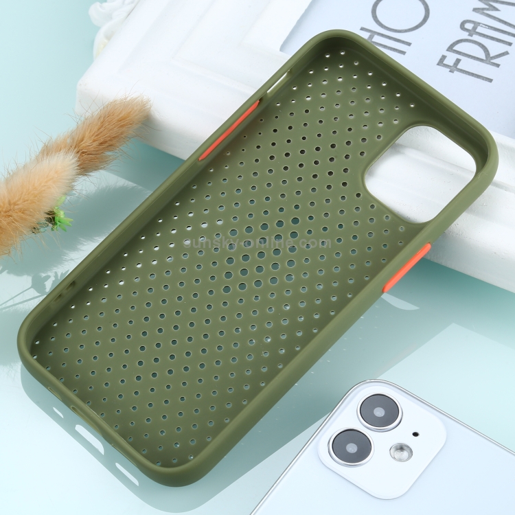 For iPhone 12 / 12 Pro All-inclusive Shockproof Breathable TPU Protective Case(Grass Green) For iPhone 12 / 12 Pro All-inclusive Shockproof Breathable TPU Protective Case(Grass Green)