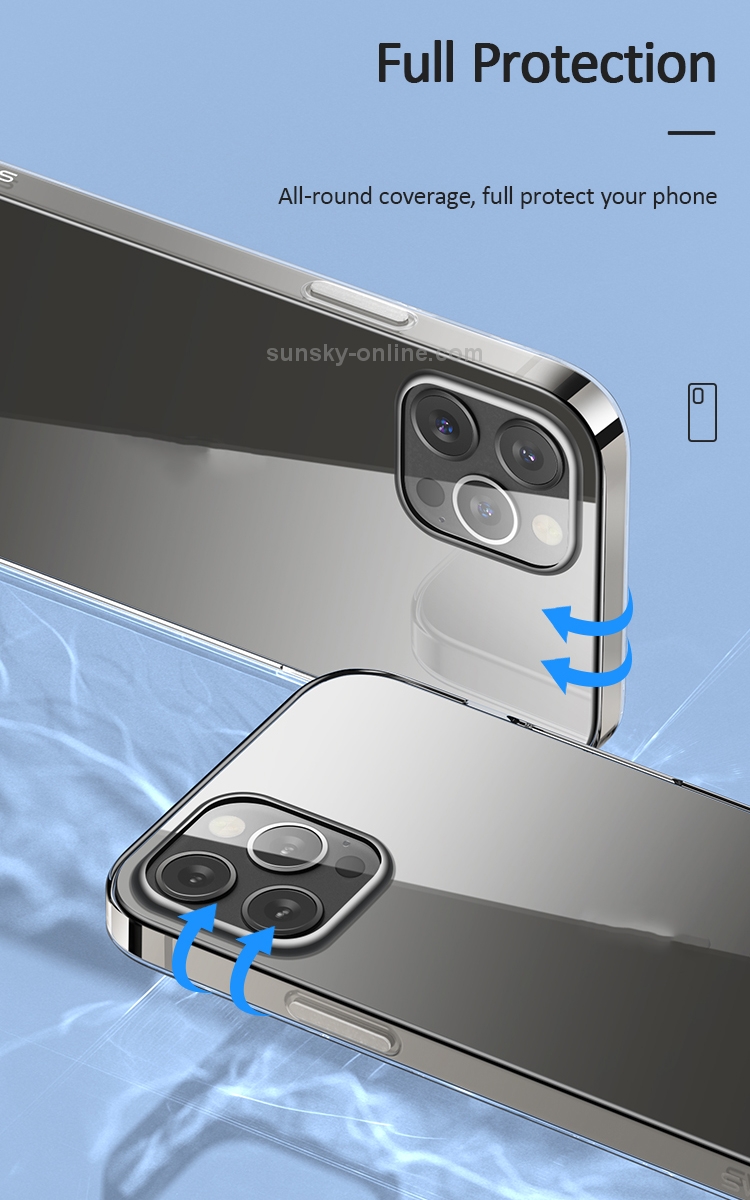 For iPhone 12 mini USAMS US-BH605 Primary Series Shockproof Transparent TPU Protective Case For iPhone 12 mini USAMS US-BH605 Primary Series Shockproof Transparent TPU Protective Case