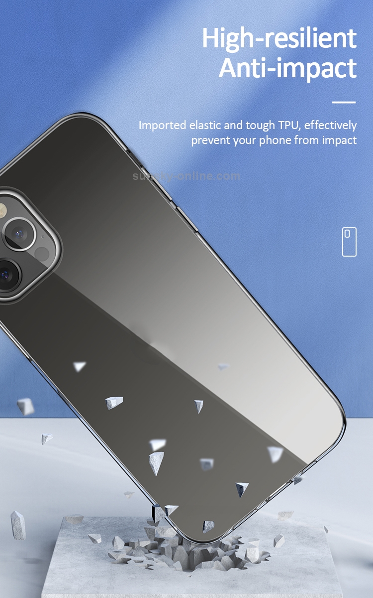 For iPhone 12 mini USAMS US-BH605 Primary Series Shockproof Transparent TPU Protective Case For iPhone 12 mini USAMS US-BH605 Primary Series Shockproof Transparent TPU Protective Case