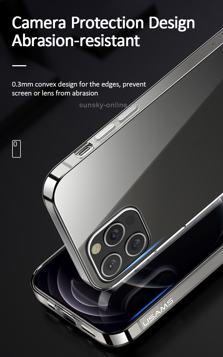 For iPhone 12 mini USAMS US-BH605 Primary Series Shockproof Transparent TPU Protective Case For iPhone 12 mini USAMS US-BH605 Primary Series Shockproof Transparent TPU Protective Case