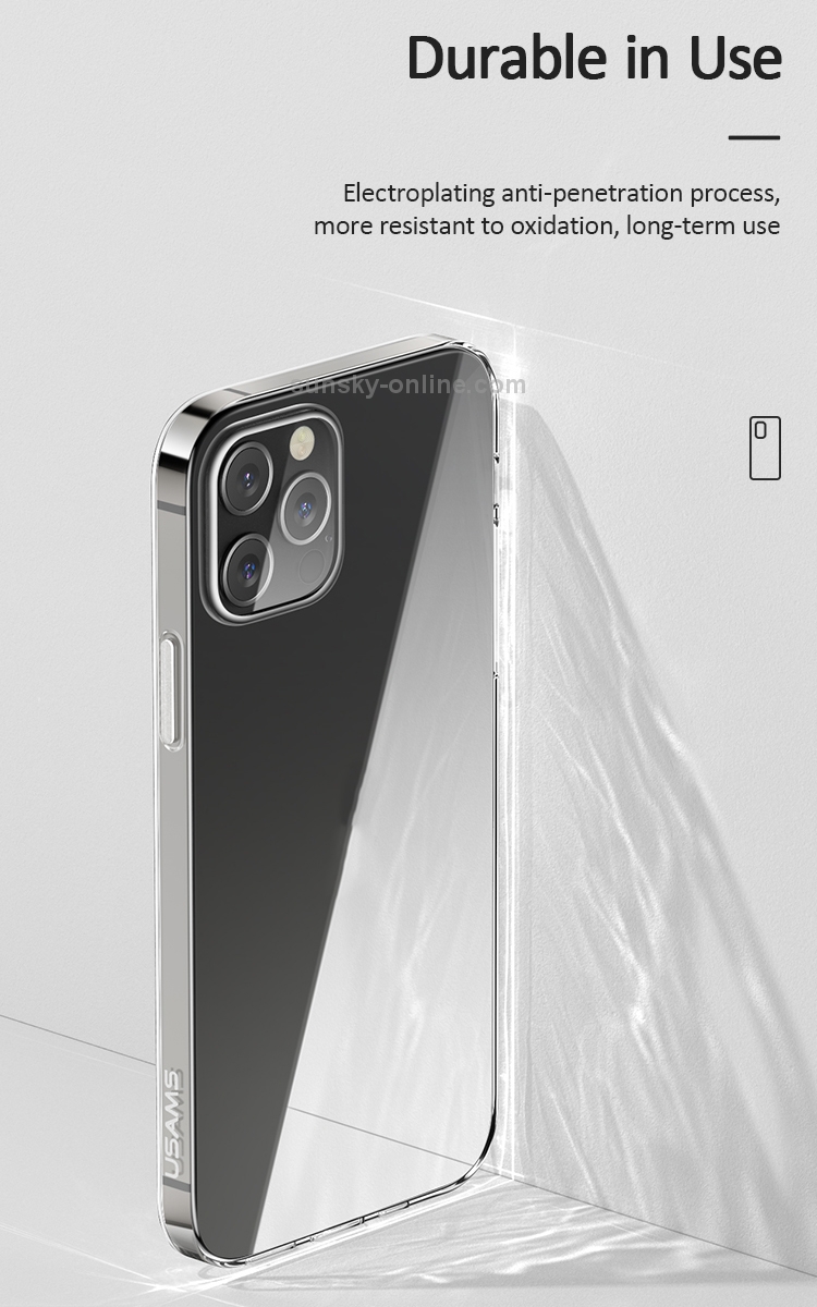 For iPhone 12 mini USAMS US-BH605 Primary Series Shockproof Transparent TPU Protective Case For iPhone 12 mini USAMS US-BH605 Primary Series Shockproof Transparent TPU Protective Case