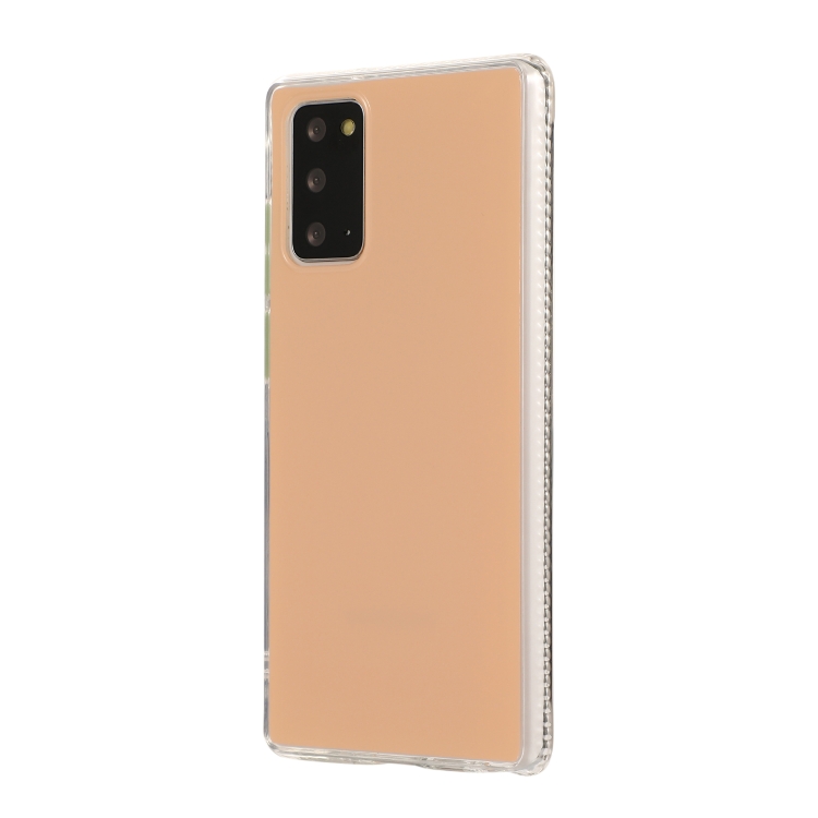 For Samsung Galaxy Note 20 TPU + Acrylic Anti-fall Mirror Phone Protective Case(Pink Green) For Samsung Galaxy Note 20 TPU + Acrylic Anti-fall Mirror Phone Protective Case(Pink Green)