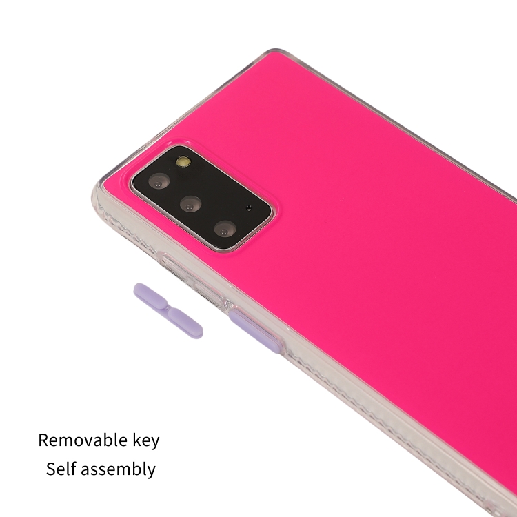 For Samsung Galaxy Note 20 TPU + Acrylic Anti-fall Mirror Phone Protective Case(Pink Green) For Samsung Galaxy Note 20 TPU + Acrylic Anti-fall Mirror Phone Protective Case(Pink Green)