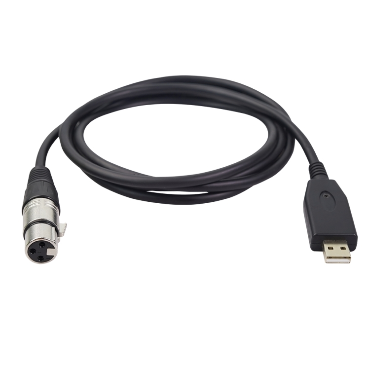 Câble d'enregistrement de microphone femelle USB vers XLR US18