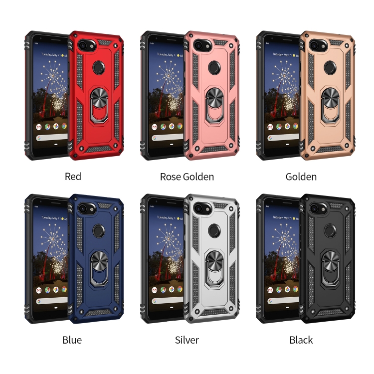 For Google Pixel 3a XL Shockproof TPU PC Protective Case with