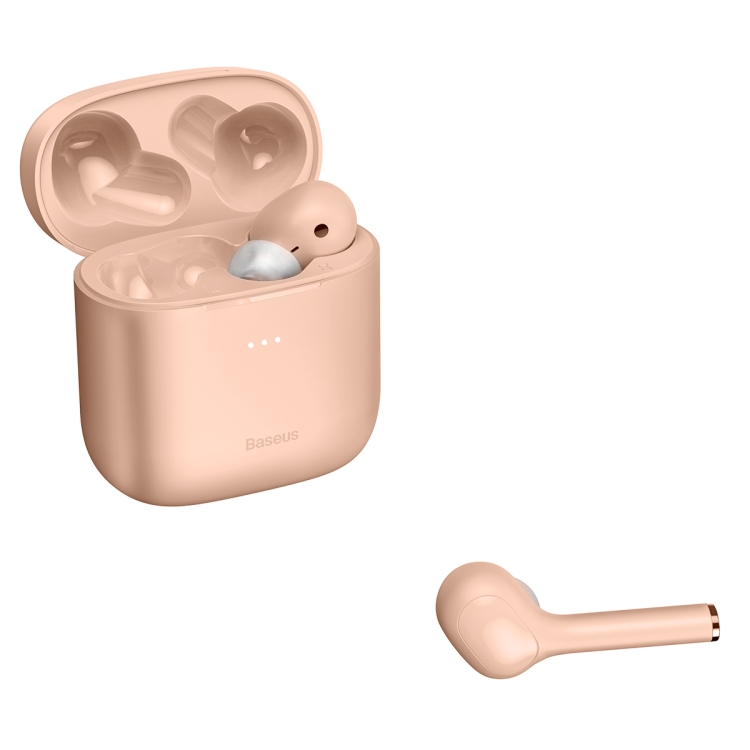 Baseus NGW06-04 Encok TWS Bluetooth 5.0 Wireless Bluetooth Earphone with Charging Box, Support Touch & Double-side Wireless Charging & Infrared In-ear Sensor(Pink) Baseus NGW06-04 Encok TWS Bluetooth 5.0 Wireless Bluetooth Earphone with Charging Box, Support Touch & Double-side Wireless Charging & Infrared In-ear Sensor(Pink)