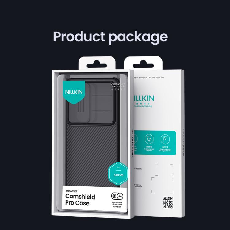 For Samsung Galaxy S26+ 5G NILLKIN Black Mirror Pro Series Camshield PC Phone Case(Transparent Black)