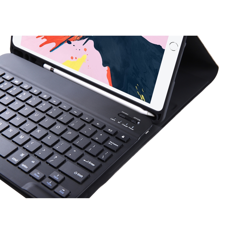 T098B Integrated Ultra-thin Candy Colors Bluetooth Keyboard Tablet Case for iPad Air 4 10.9 inch (2020), with Stand & Pen Slot(Light Green)