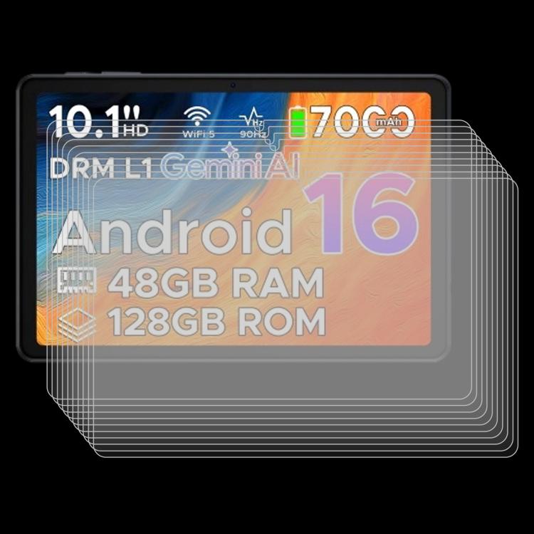 For POCKAM P10 10.1 inch 25pcs 9H 0.3mm Explosion-proof Tempered Glass Film