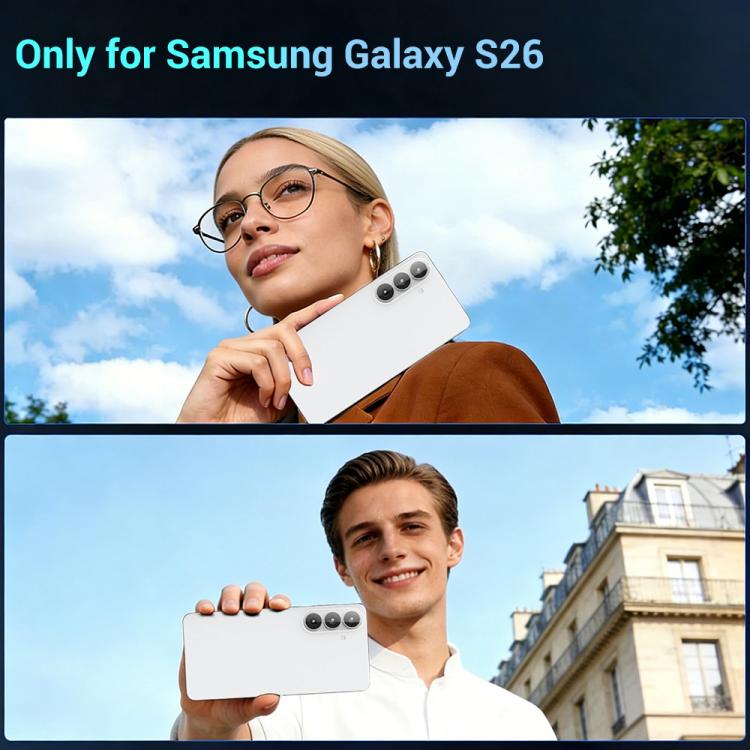 For Samsung Galaxy S26+ 5G XDcsae HD Tempered Glass Camera Lens Protector(Transparent)