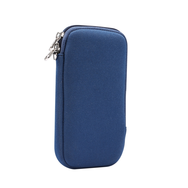 Universal Elasticity Zipper Protective Case Storage Bag with Lanyard For 6.7-6.9 inch Smart Phones(Sapphire Blue) Universal Elasticity Zipper Protective Case Storage Bag with Lanyard For 6.7-6.9 inch Smart Phones(Sapphire Blue)