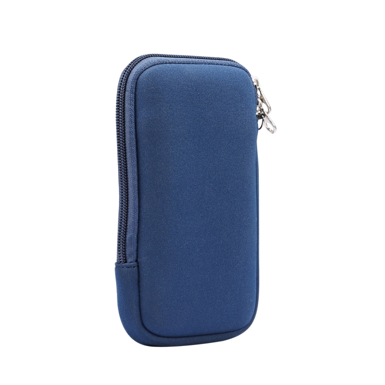 Universal Elasticity Zipper Protective Case Storage Bag with Lanyard For 6.7-6.9 inch Smart Phones(Sapphire Blue) Universal Elasticity Zipper Protective Case Storage Bag with Lanyard For 6.7-6.9 inch Smart Phones(Sapphire Blue)