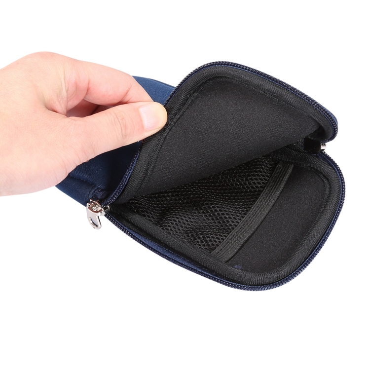 Universal Elasticity Zipper Protective Case Storage Bag with Lanyard For 6.7-6.9 inch Smart Phones(Sapphire Blue) Universal Elasticity Zipper Protective Case Storage Bag with Lanyard For 6.7-6.9 inch Smart Phones(Sapphire Blue)