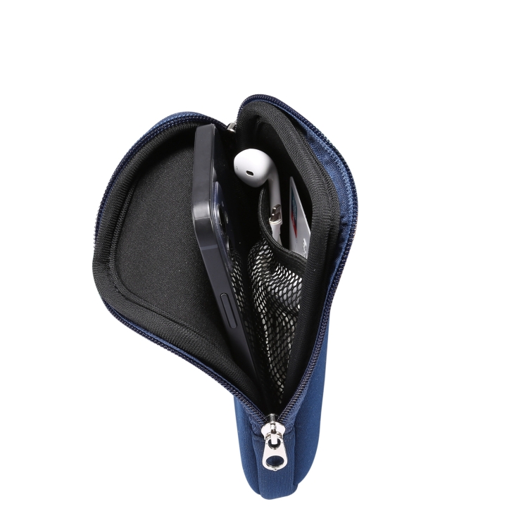 Universal Elasticity Zipper Protective Case Storage Bag with Lanyard For 6.7-6.9 inch Smart Phones(Sapphire Blue) Universal Elasticity Zipper Protective Case Storage Bag with Lanyard For 6.7-6.9 inch Smart Phones(Sapphire Blue)