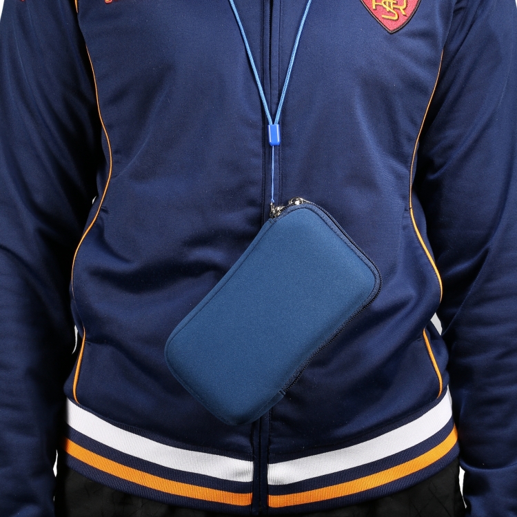 Universal Elasticity Zipper Protective Case Storage Bag with Lanyard For 6.7-6.9 inch Smart Phones(Sapphire Blue) Universal Elasticity Zipper Protective Case Storage Bag with Lanyard For 6.7-6.9 inch Smart Phones(Sapphire Blue)