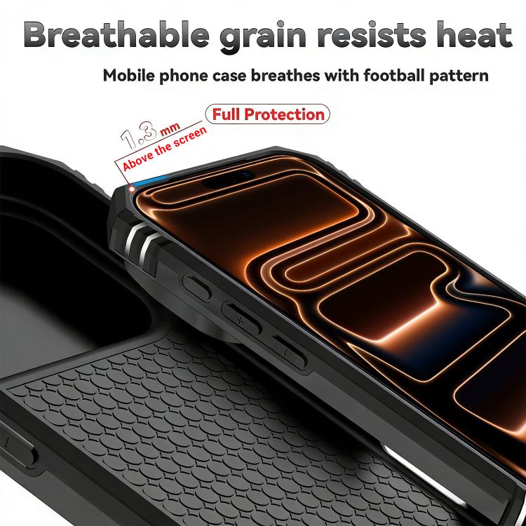 For iPhone 18 Pro / 17 Pro XDcase Sliding Camshield Ring Holder Magnetic Phone Case(Black)