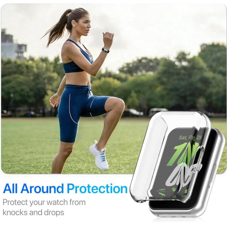 For Huawei Band 11 Pro / 11 Pro NFC xDfind Full-Coverage Electroplated TPU Watch Case(Transparent)