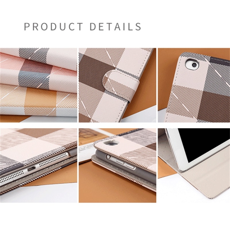 For iPad Pro 11 inch (2020) Plaid Pattern Horizontal Flip Leather Tablet Case with Holder & Sleep / Wake-up Function(Pink) For iPad Pro 11 inch (2020) Plaid Pattern Horizontal Flip Leather Tablet Case with Holder & Sleep / Wake-up Function(Pink)