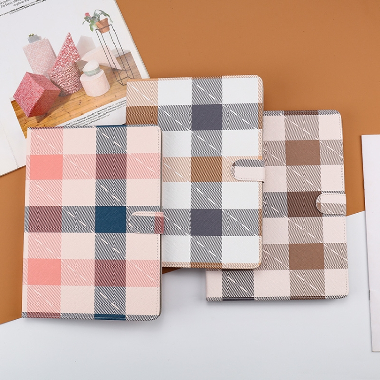 For iPad Pro 11 inch (2020) Plaid Pattern Horizontal Flip Leather Tablet Case with Holder & Sleep / Wake-up Function(Pink) For iPad Pro 11 inch (2020) Plaid Pattern Horizontal Flip Leather Tablet Case with Holder & Sleep / Wake-up Function(Pink)