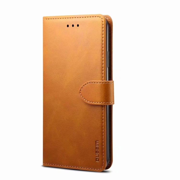 For Galaxy S20 FE GUSSIM Business Style Horizontal Flip Leather Case with Holder & Card Slots & Wallet(Khaki) For Galaxy S20 FE GUSSIM Business Style Horizontal Flip Leather Case with Holder & Card Slots & Wallet(Khaki)