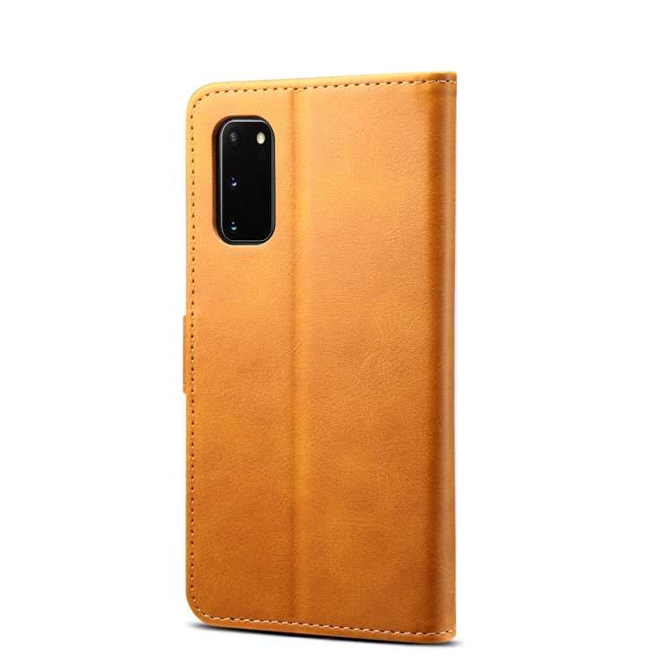 For Galaxy S20 FE GUSSIM Business Style Horizontal Flip Leather Case with Holder & Card Slots & Wallet(Khaki) For Galaxy S20 FE GUSSIM Business Style Horizontal Flip Leather Case with Holder & Card Slots & Wallet(Khaki)