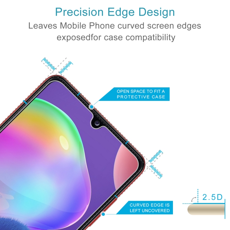 Pour Samsung Galaxy A20 0.26mm 9H 2.5D Film en verre trempé